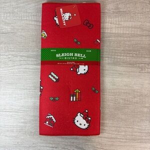 Hello Kitty Christmas Drying Mat Sleigh Bell Bistro 20”x15” NEW